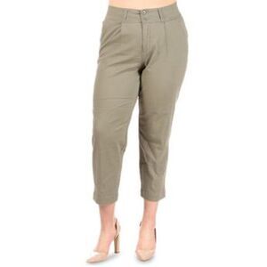 Celebrity Pink Trendy Cropped Pants In Kale 16